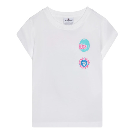 Champion Girl`s Graphic Crewneck T-shirt "White"