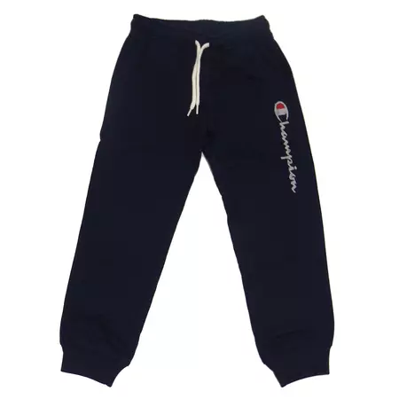 Champion Kids Authentic Big Logo Rib Cuff Pants (navy)