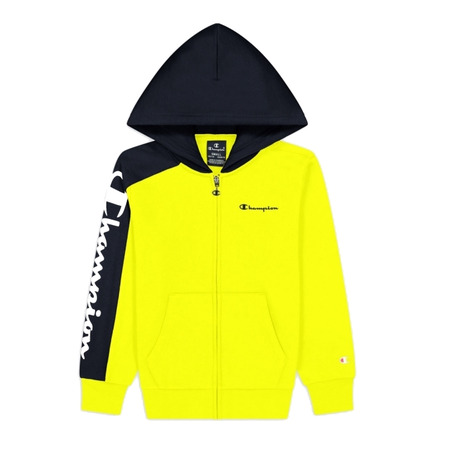 Champion Kids Legacy Hooded Full Zip Swearshirt "Yellow"