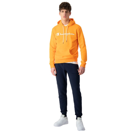 Champion Legacy Script Logo Cotton Terry Hoodie "Orange"