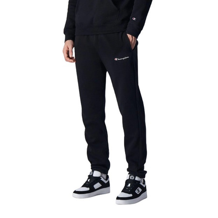 Champion Legacy Slim Fit Scrip Logo Embroidered Elastic Cuff Pants "Black"