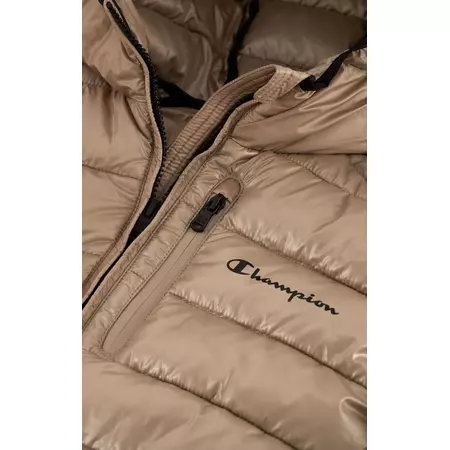 Champion Lightweight Nylon Hooded Jacket "Beige"