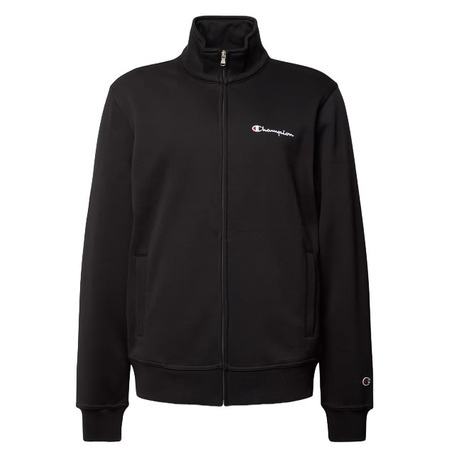 Champion Logo Fleece Full-Zip Basic Sweatshirt "Black"