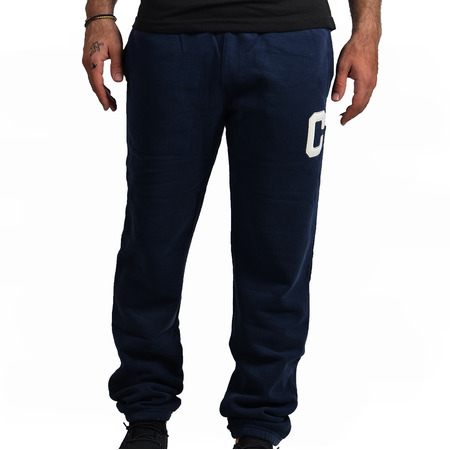 Champion Logo Athlentic Elastic Cuff Pants (bleu foncé)