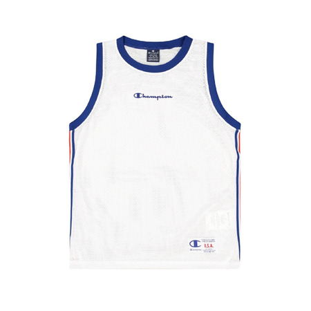 Champion Retro Basketball Mesh Vest "White-Blue"