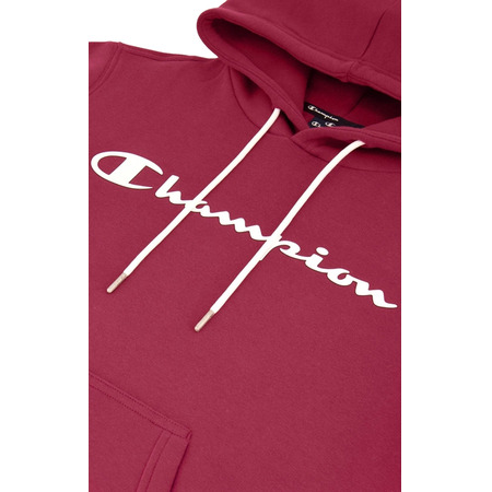 Champion Script Logo Print Cotton Terry Hoodie "Dark Purple"