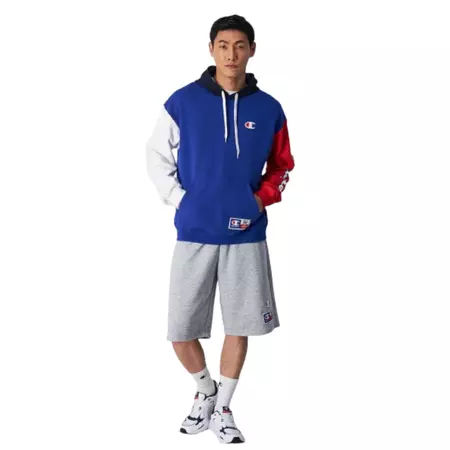 Champion Sport Lifestyle Basketball Hooded Logo C "Royal"