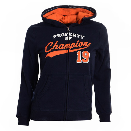 Champion Athletic 1919 Hooded Full-Zip Kids (bleu/orange)