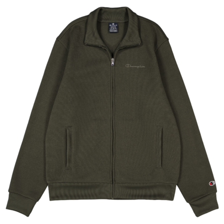 Champion Tonal C Logo Full Zip Knitted Sweatshirt "Military Green"