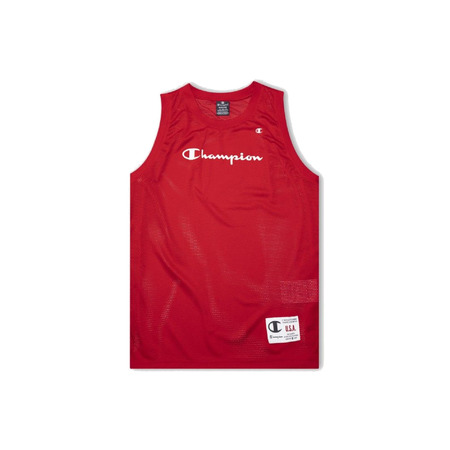 Champion Legacy Basketaball Soft Mesh Tank Top "Red"