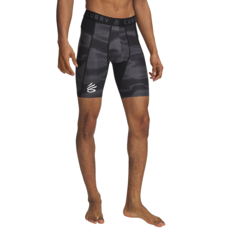 Curry HeatGear® Printed Men's Shorts "Black-Castlerock"