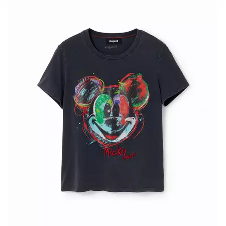 Desigual Arty Mickey Mouse T-shirt "Black"