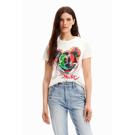 Desigual Arty Mickey Mouse T-shirt "White"