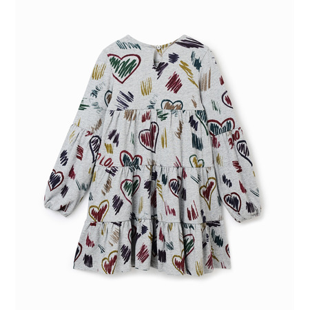 Desigual Girls Dress Drawings Hearts