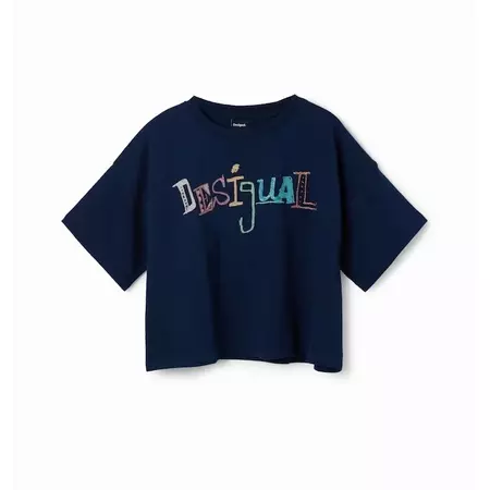 Desigual Girls Multicolour Logo T-shirt "Marine"