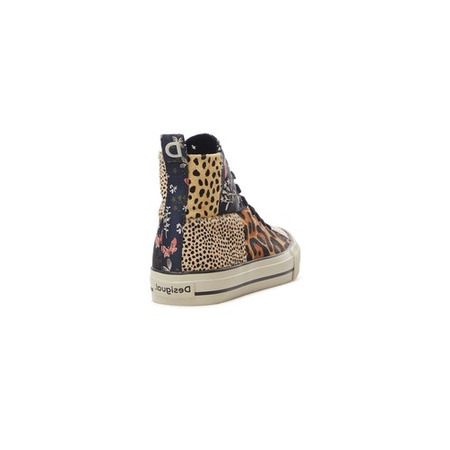 Desigual High-top Sneakers Patch Fur "Safari"