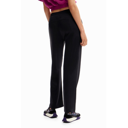 Desigual Wide-leg Sport Trousers "Black"