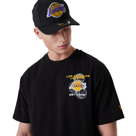 New Era NBA L.A Lakers Basketball Graphic Tee "Black"