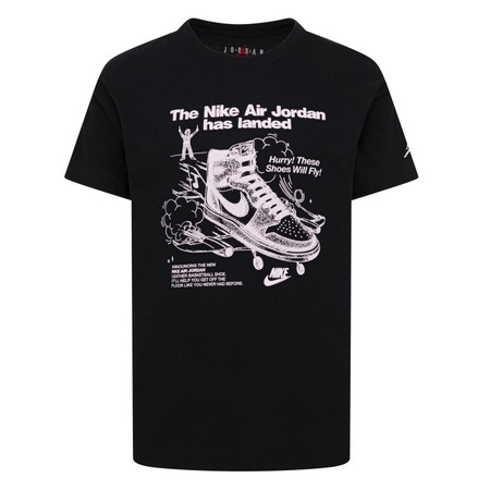 Jordan Girls JDB AJ1 1985 Will Fly! Graphic T-Shirt "Black-Pink"