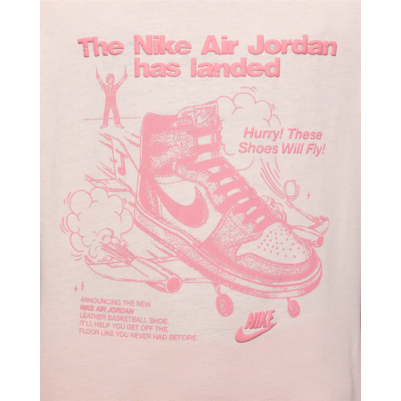 Jordan Girls JDB AJ1 1985 Will Fly! Graphic T-Shirt "Guava Ice"