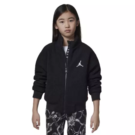 Jordan Girls Jumpman High Pile Sherpa Jacket "Black"