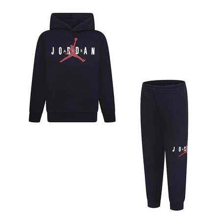 Jordan Infants Jumpman Sustainable Pullover Hood and Joggers Set "Black"