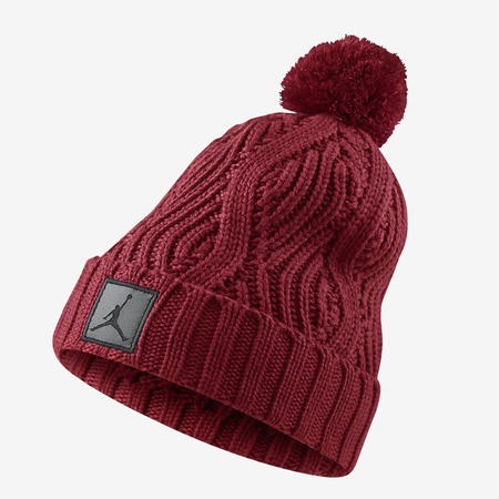 Jordan Jumpman Cable Beanie Pompon (687/rouge)