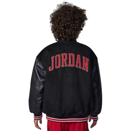 Jordan Kids Varsity Jacket "Black Red"