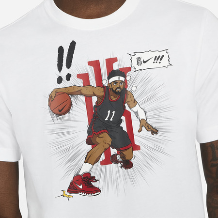 Kyrie Manga Logo Men's Basketball T-Shirt "White"