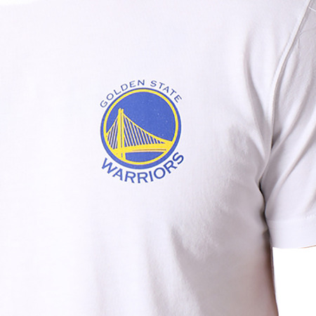 New Era Golden State Warriors WHI Tip Off Chest N Back Tee