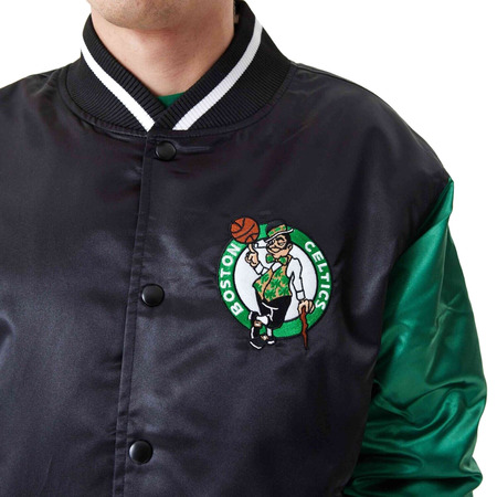 New Era NBA Boston Celtics Satin Bomber "Black-Kelly Green"