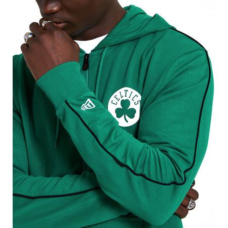 New Era NBA Boston Celtics Stripe Piping FZ Hoody