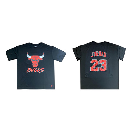 New Era NBA Bulls Logo Script Mesh Oversize  # 23 Jordan #