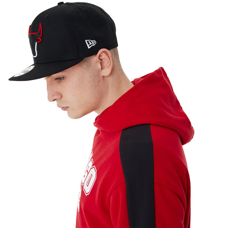 New Era NBA Chicago Bulls Cut and Sew Oversized Hoodie