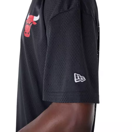 New Era NBA Chicago Bulls Graphic Mesh T-Shirt "Black"