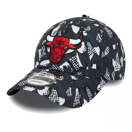 New Era NBA Chicago Bulls Seasonal Print 9FORTY Adjustable Cap