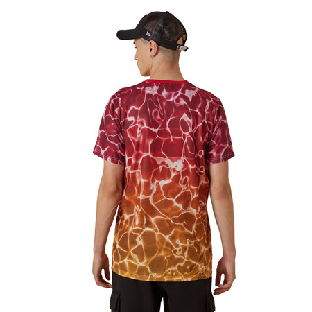 New Era NBA Chicago Bulls Team Colour Water Print T-Shirt