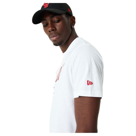 New Era NBA Chicago Bulls Team Logo Tee "White-Red