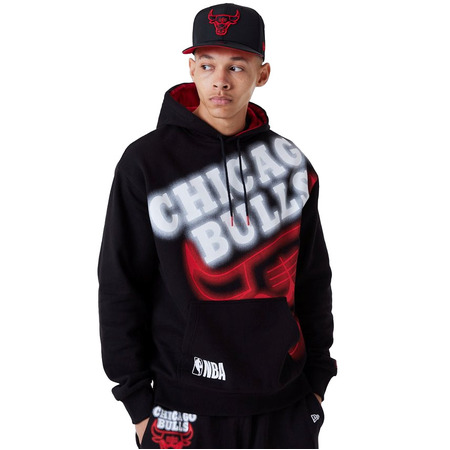 New Era NBA Chicago Bulls Enlarged Neon Pollover Hoodie