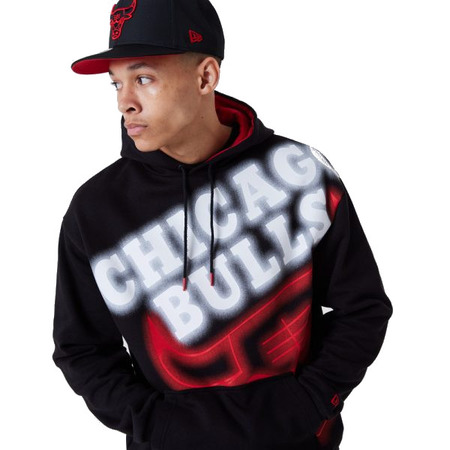 New Era NBA Chicago Bulls Enlarged Neon Pollover Hoodie