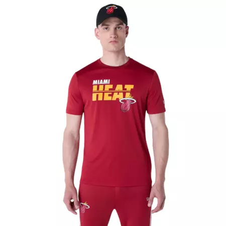 New Era NBA Miami Heat Essentials Tee "Dark Red"