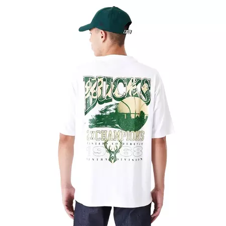 New Era NBA Milwaukee Bucks Championship Oversized T-Shirt