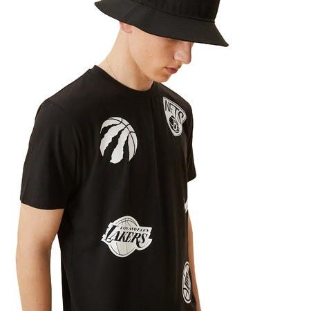 New Era NBA Multi Team Logo T-Shirt "Black "