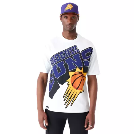 New Era NBA Phoenix Suns Large Wordmark Oversized T-Shirt