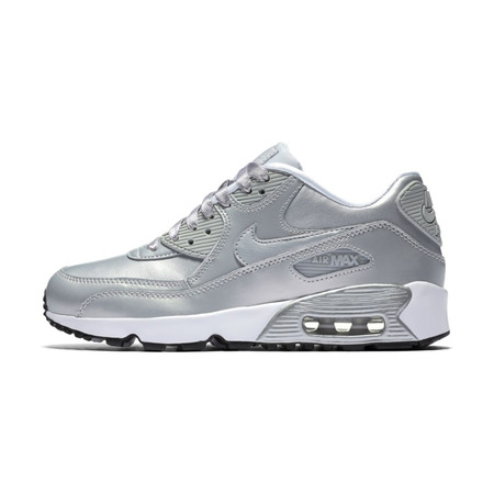 Nike Air Max 90 SE Leather (GS) "Metalli" (003/metallic platinum)