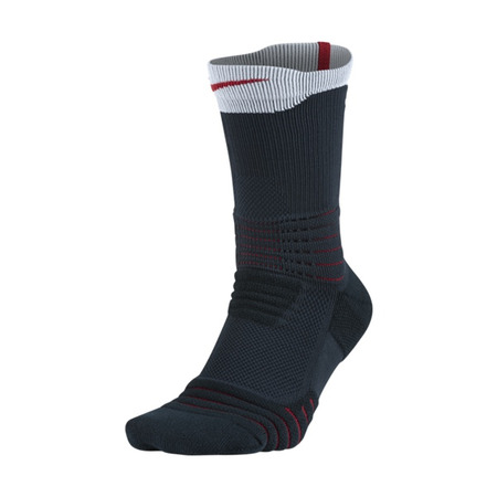 Nike Elite Versatility Crew Sock (475/dark obsidian/white/university red)