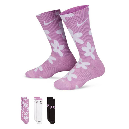 Nike Kids' Cushioned Crew Socks (3 Pairs) "MulicolorK"