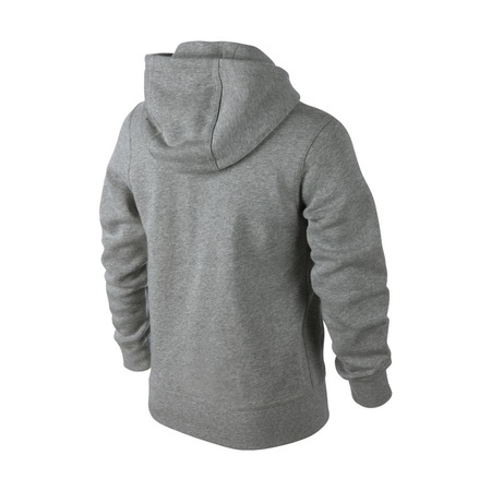 Nike Sportswear Brushed Fleece Full-Zip Hoodie boys (063/dk grey/white)