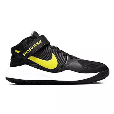 Nike Team Hustle D 9 (GS) FlyEase "Yellow Night"