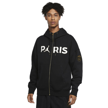 Paris Saint-Germain Full-Zip Travel Fleece "Black"